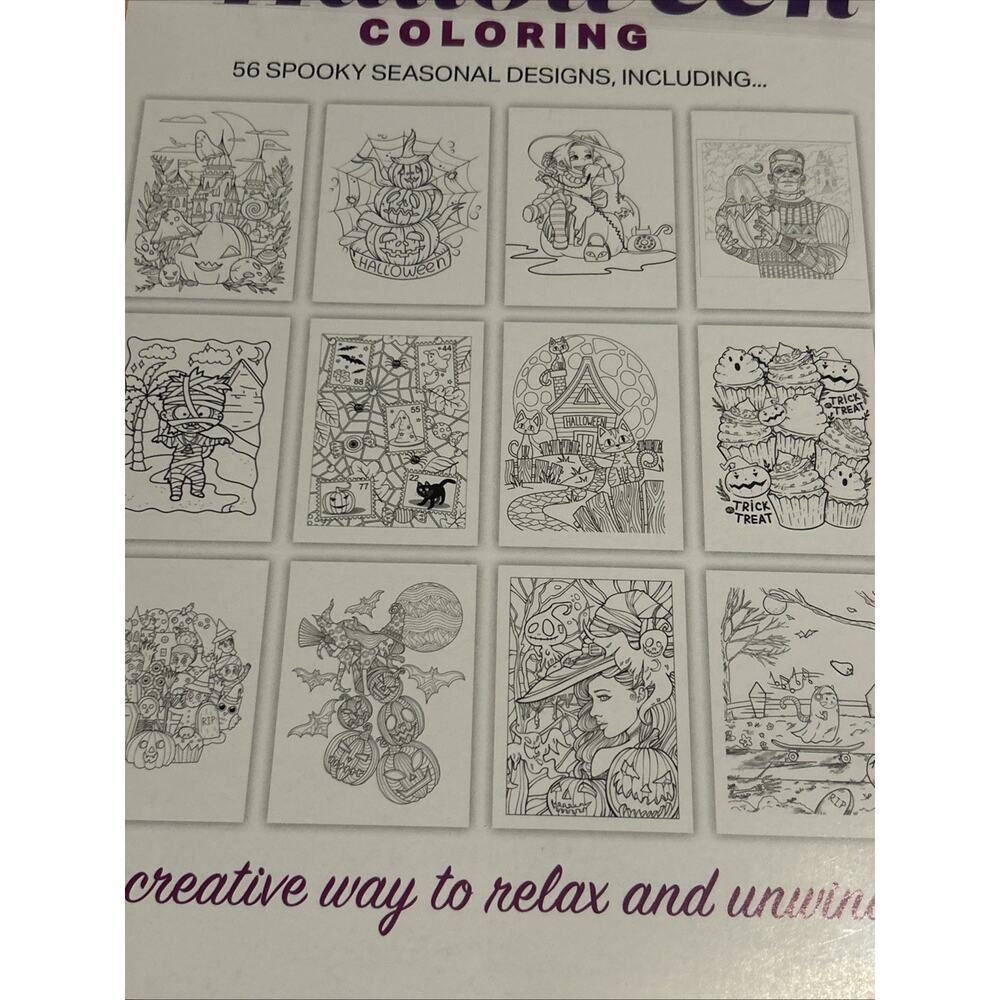 HALLOWEEN COLORING MAGAZINE ISSUE 10 FREE SHIPPING 2025 Spooky Seasonal‎ Designs - Picture 2 of 4
